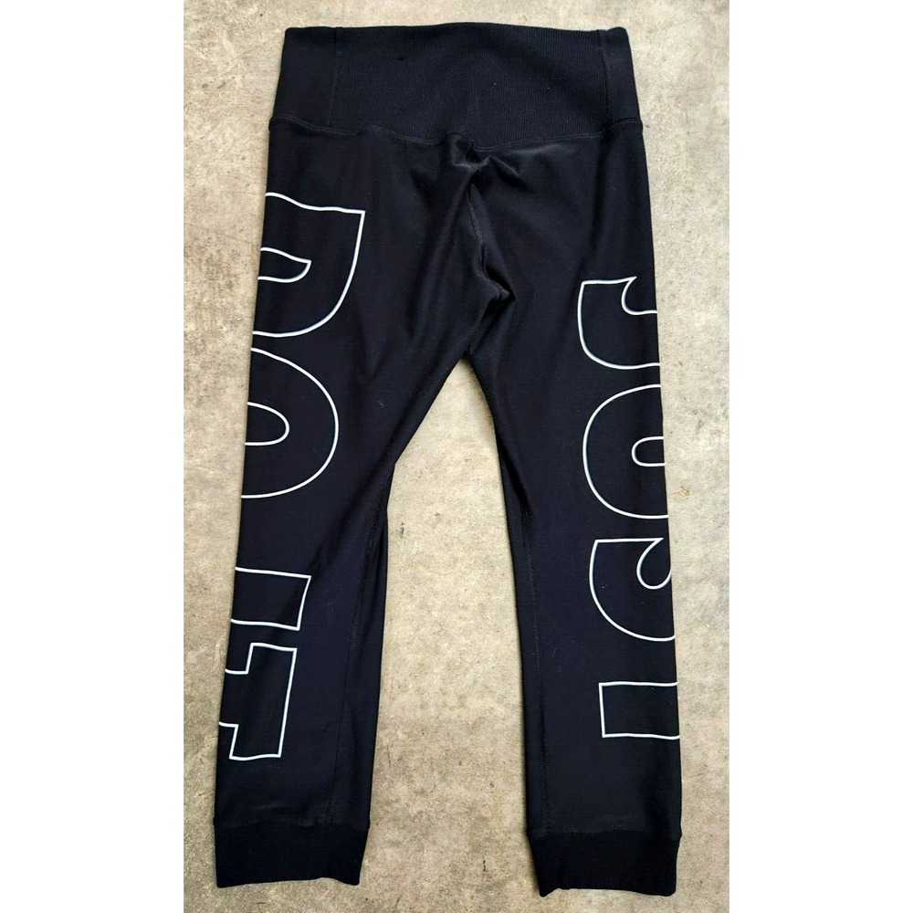 Nike Power Tight Fit Leggings Women's Small (Fits 25x22)  Black Capri Just Do It - Picture 9 of 10